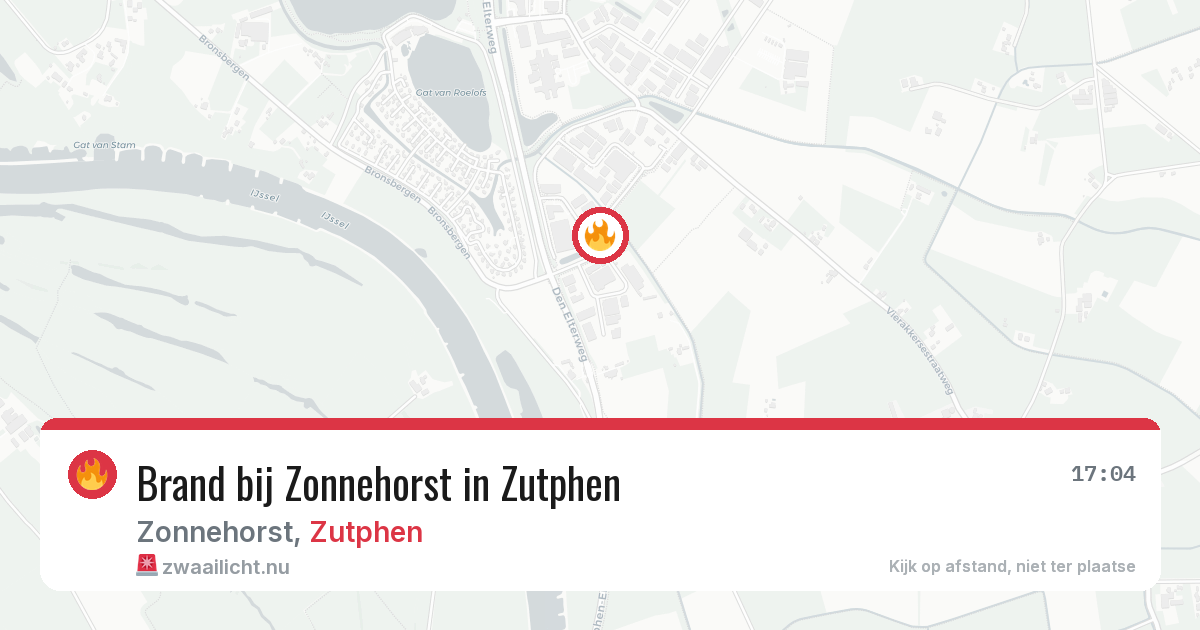 Brand bij Zonnehorst in Zutphen — 15 jul 2026
