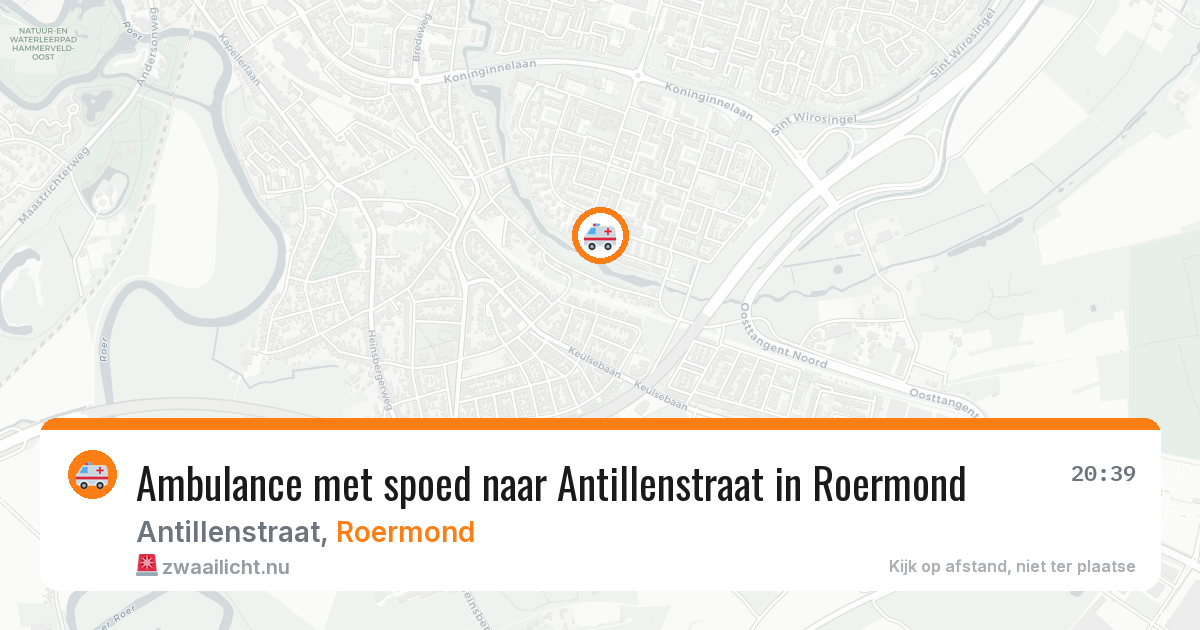 Ambulance met spoed naar Antillenstraat in Roermond — 11 feb 2026