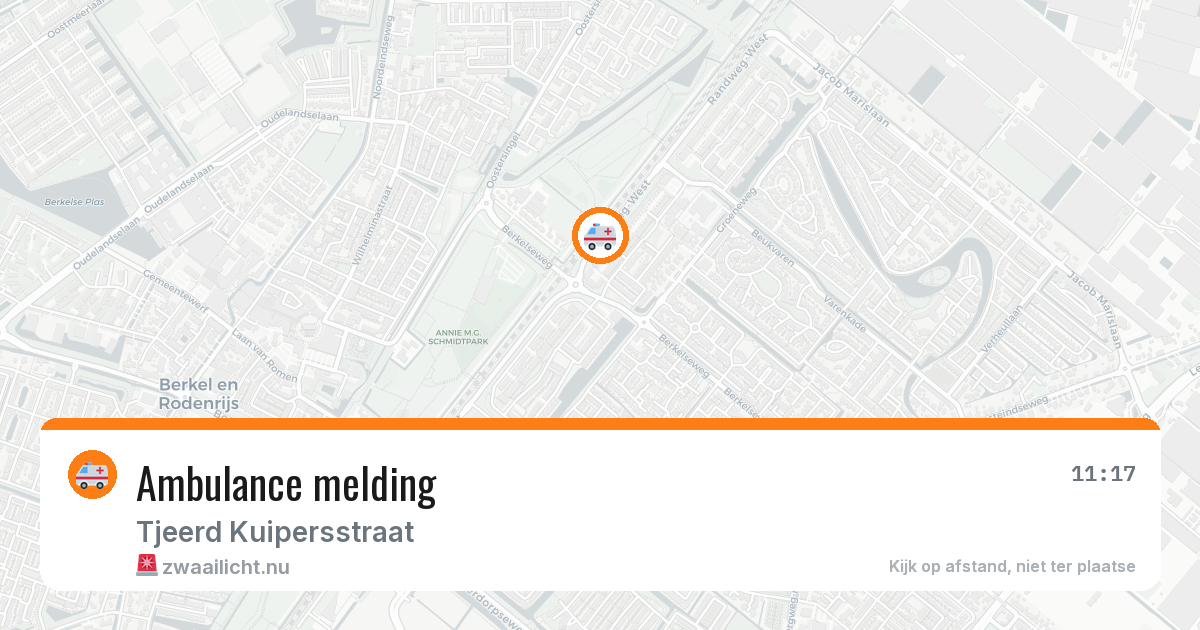Ambulance melding — 25 jul 2026