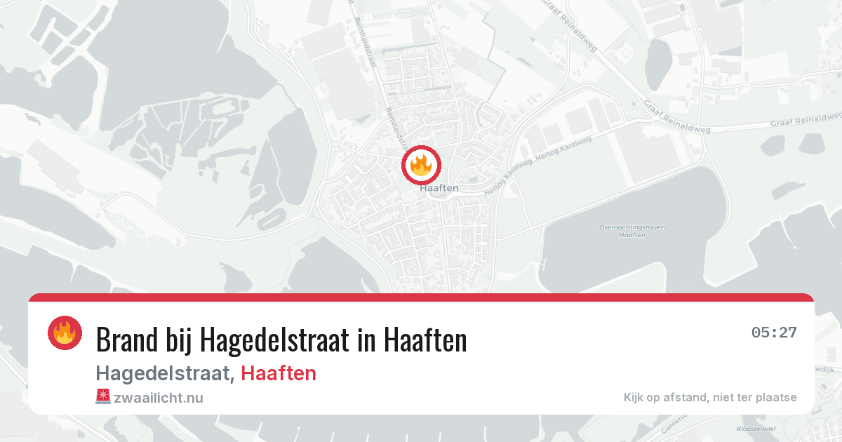 Brand bij Hagedelstraat in Haaften — 3 jun 2026