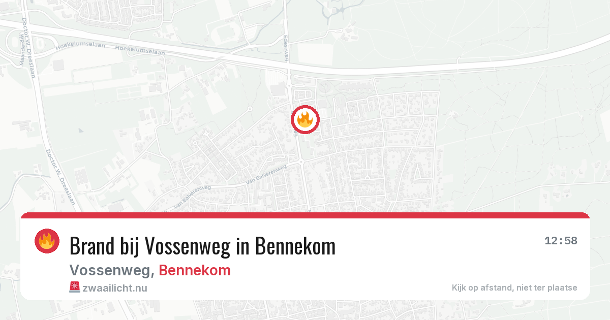Brand bij Vossenweg in Bennekom — 9 jun 2026