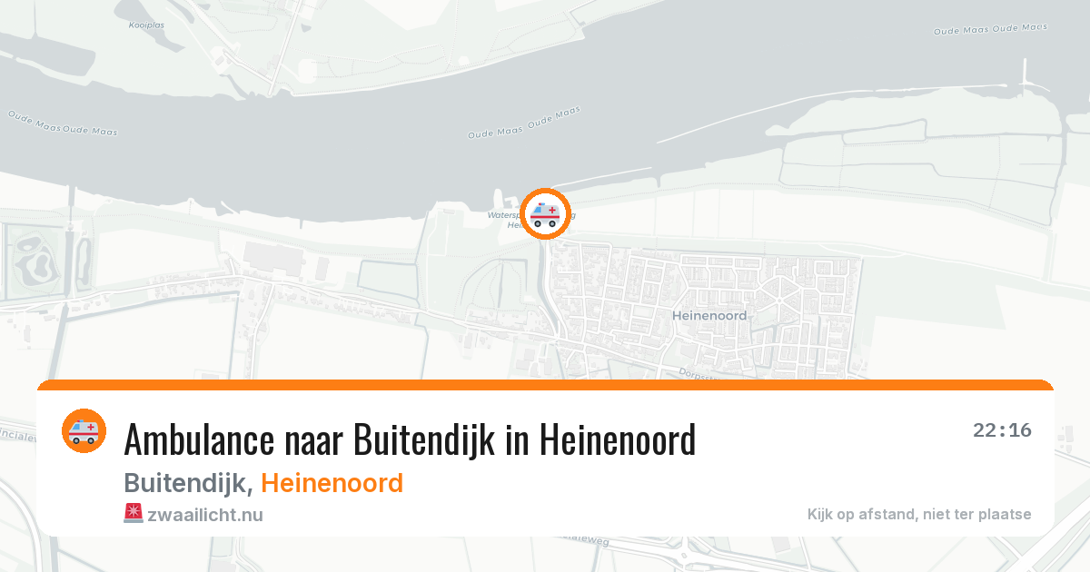 Ambulance naar Buitendijk in Heinenoord — 12 jul 2026