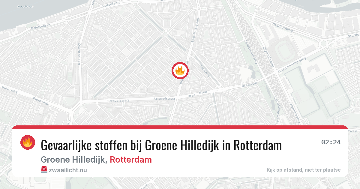 Gevaarlijke stoffen bij Groene Hilledijk in Rotterdam — 25 mei 2026