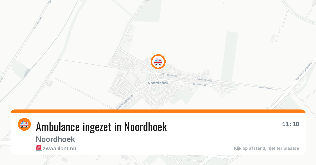 Ambulance ingezet in Noordhoek — 10 jul 2026