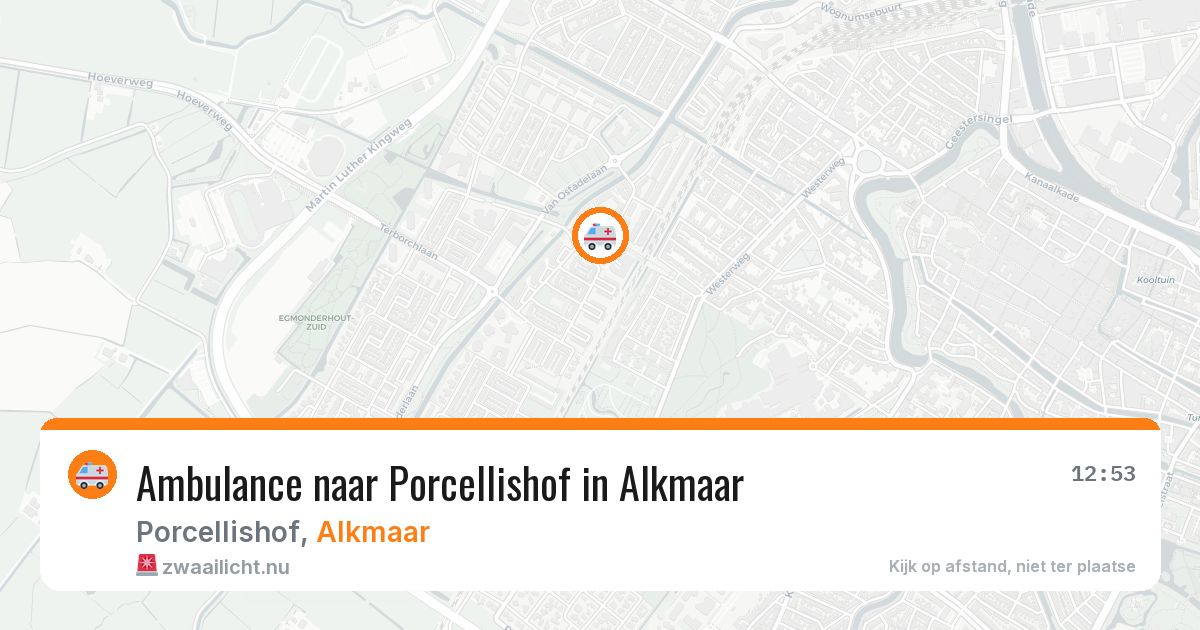 Ambulance naar Porcellishof in Alkmaar — 27 mei 2026