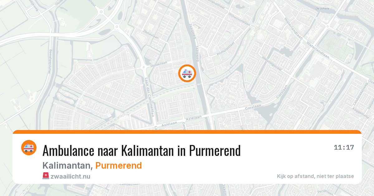 Ambulance naar Kalimantan in Purmerend — 11 jul 2026