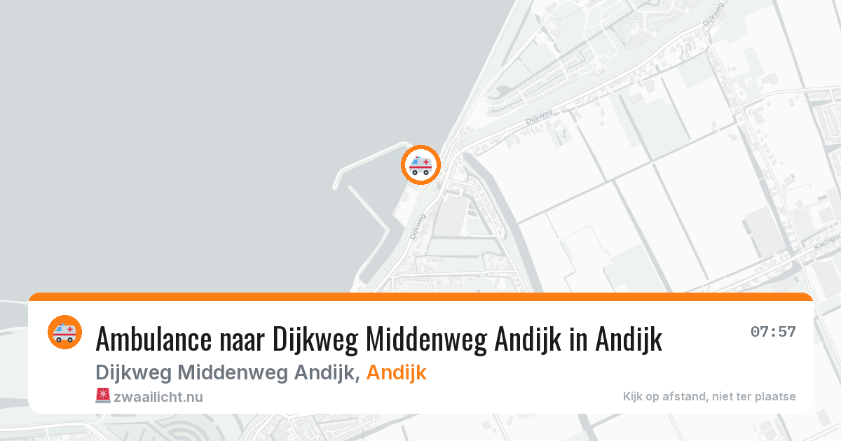 Ambulance naar Dijkweg Middenweg Andijk in Andijk — 28 jun 2026