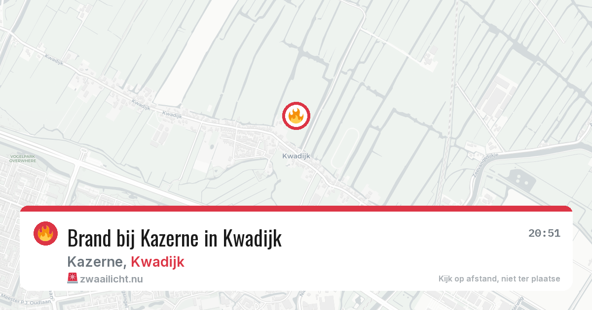 Brand bij Kazerne in Kwadijk — 15 feb 2026