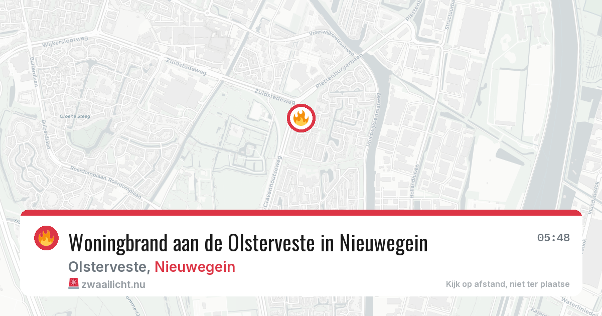 Woningbrand aan de Olsterveste in Nieuwegein — 4 jun 2026