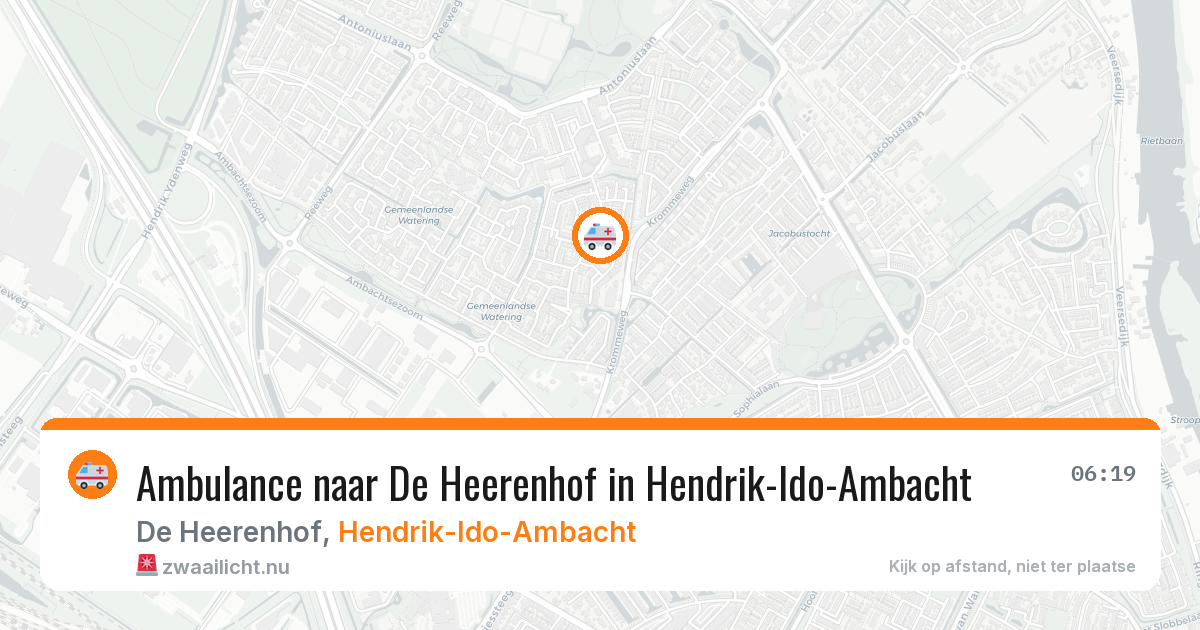 Ambulance naar De Heerenhof in Hendrik-Ido-Ambacht — 31 mrt 2026