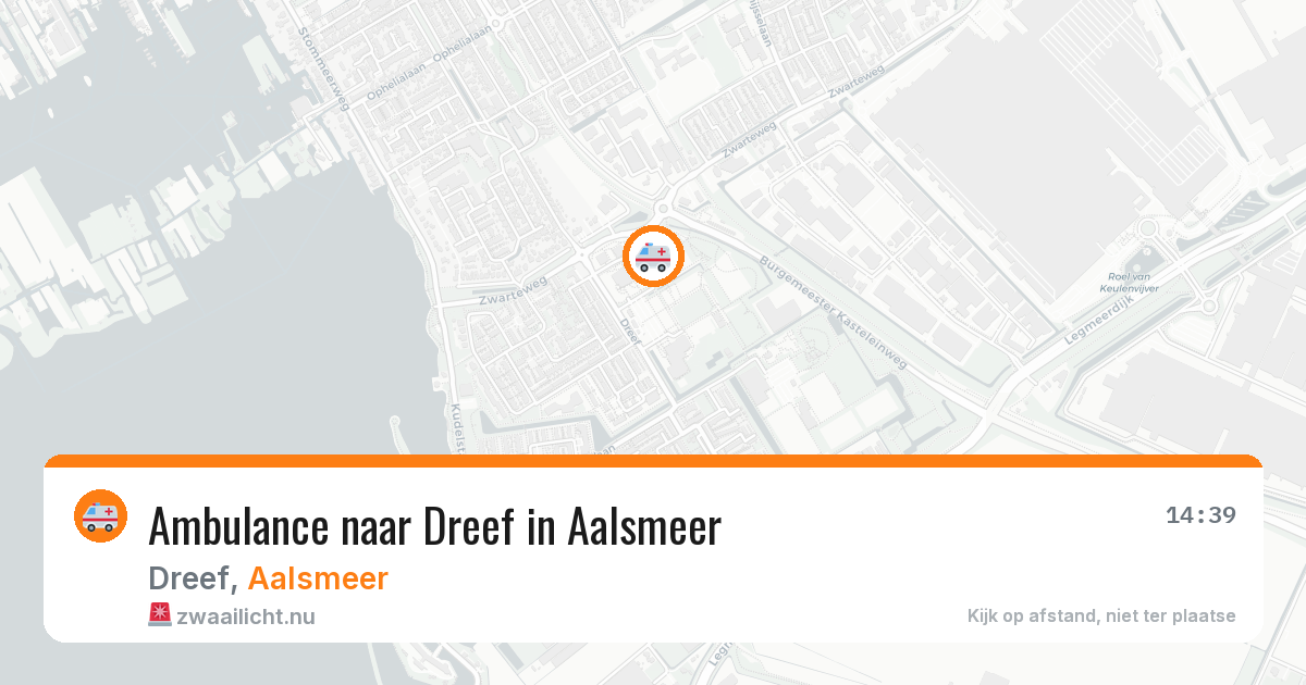 Ambulance naar Dreef in Aalsmeer — 15 jul 2026
