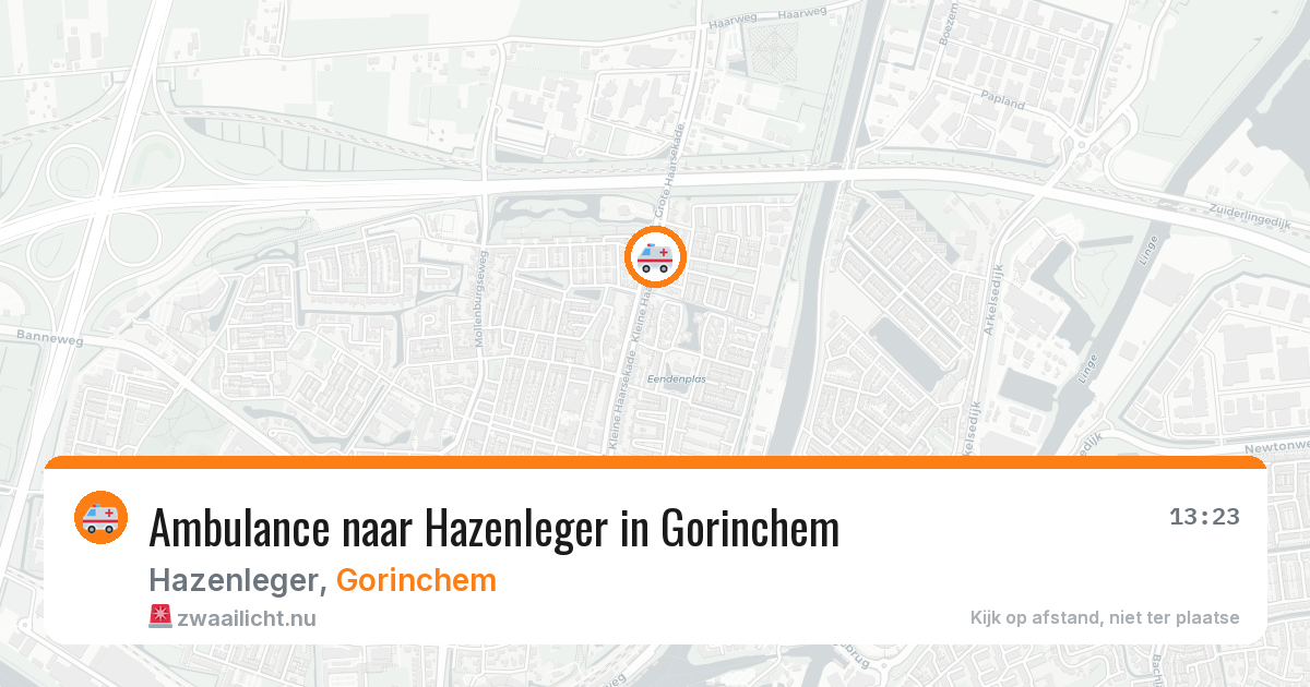 Ambulance naar Hazenleger in Gorinchem — 17 jul 2026