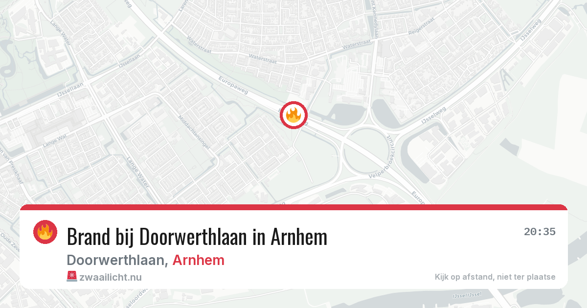 Brand bij Doorwerthlaan in Arnhem — 11 apr 2026
