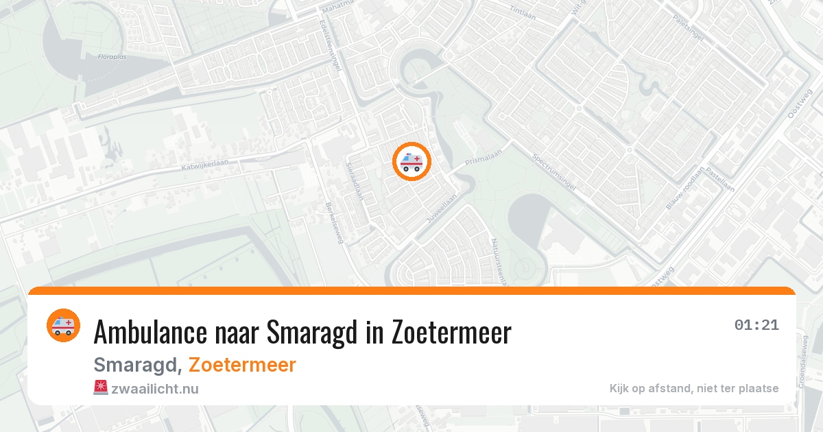 Ambulance naar Smaragd in Zoetermeer — 10 jul 2026