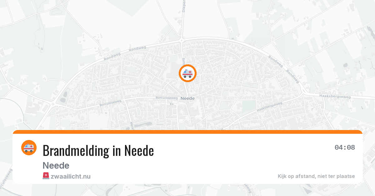 Brandmelding in Neede — 25 mei 2026