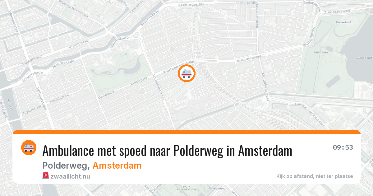 Ambulance met spoed naar Polderweg in Amsterdam — 21 jul 2026