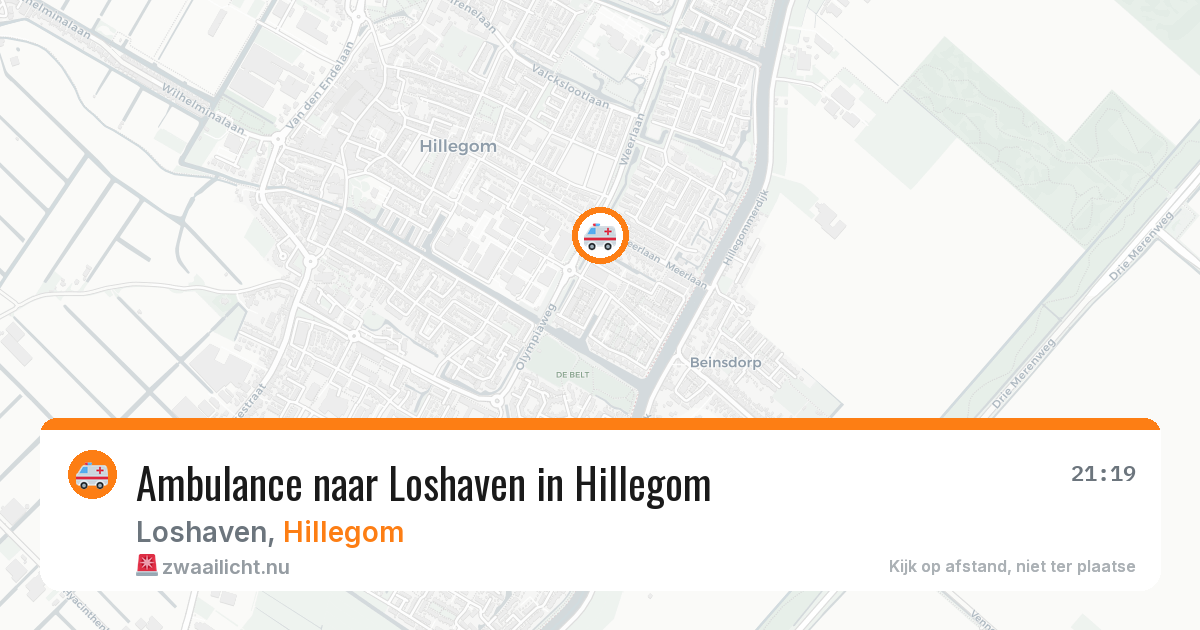 Ambulance naar Loshaven in Hillegom — 11 jul 2026