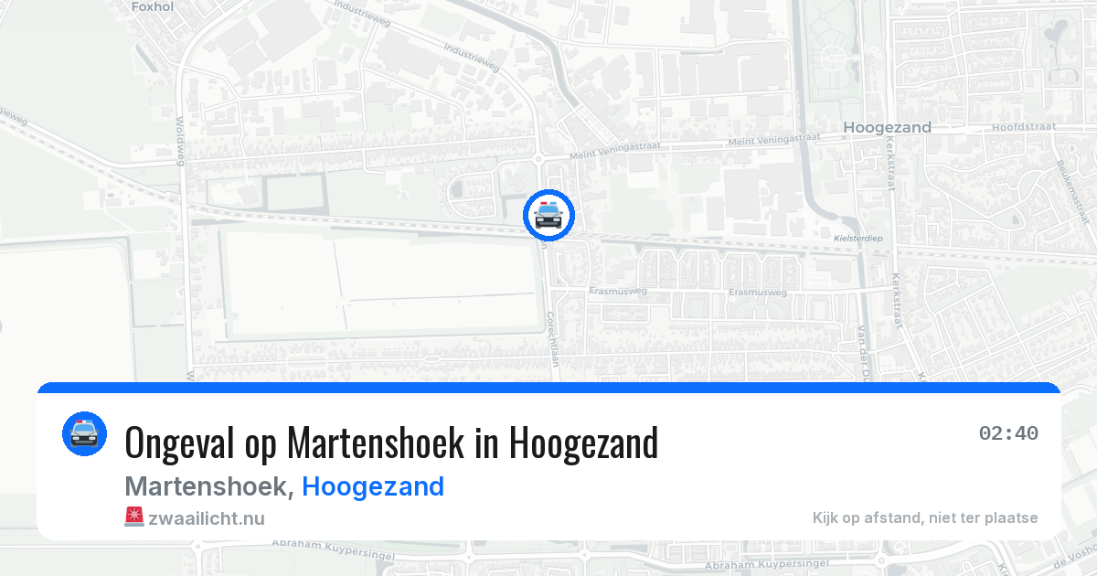 Ongeval op Martenshoek in Hoogezand — 10 mei 2026