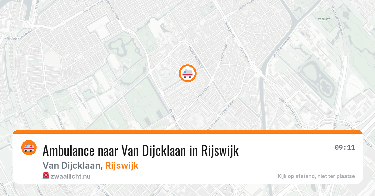 Ambulance naar Van Dijcklaan in Rijswijk — 4 jun 2026