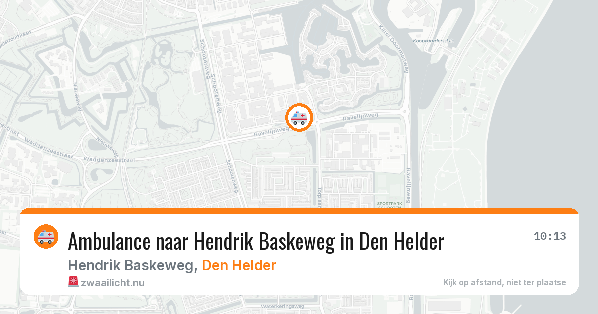 Ambulance naar Hendrik Baskeweg in Den Helder — 5 jun 2026