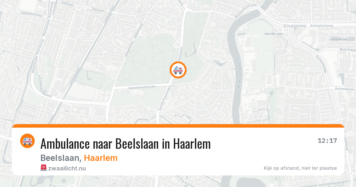 Ambulance naar Beelslaan in Haarlem — 8 jul 2026