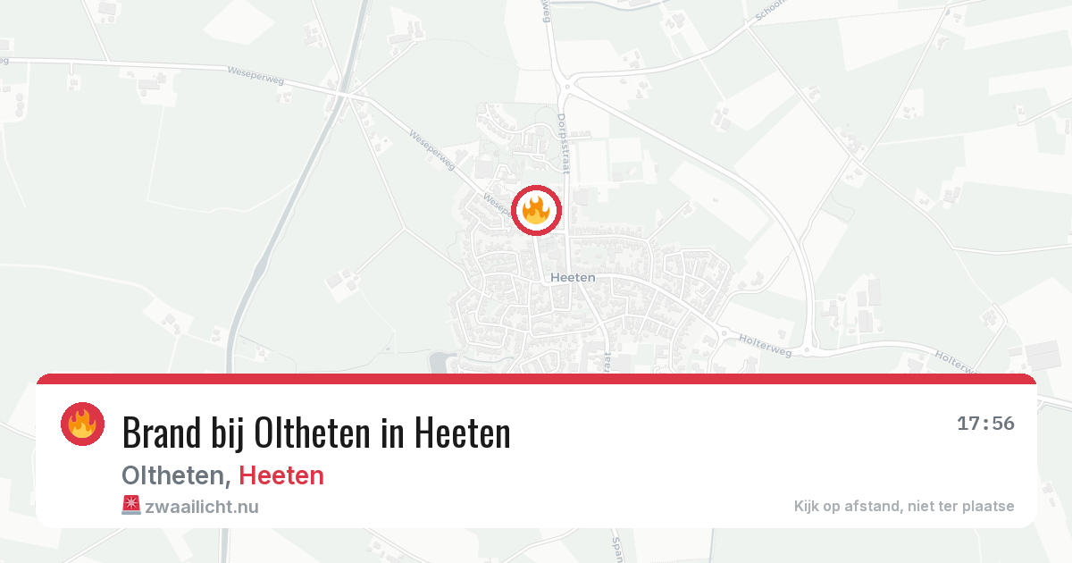 Brand bij Oltheten in Heeten — 5 mei 2026