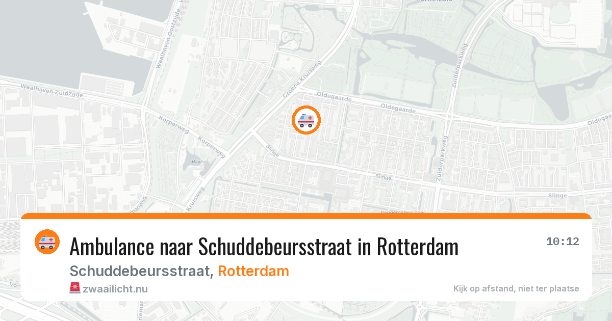 Ambulance naar Schuddebeursstraat in Rotterdam — 26 jul 2026