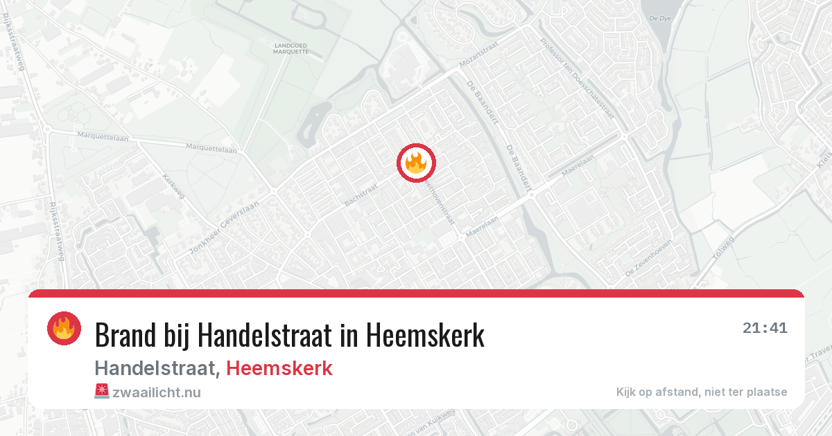 Brand bij Handelstraat in Heemskerk — 23 jul 2026
