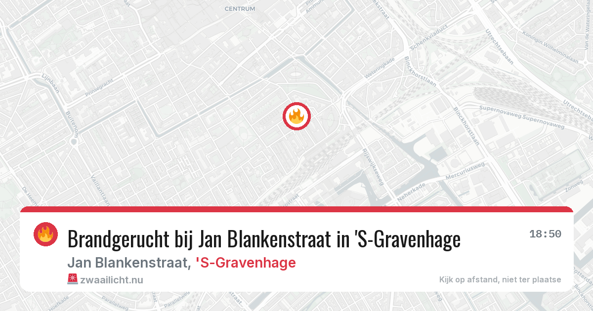 Brandgerucht bij Jan Blankenstraat in 'S-Gravenhage — 11 jul 2026