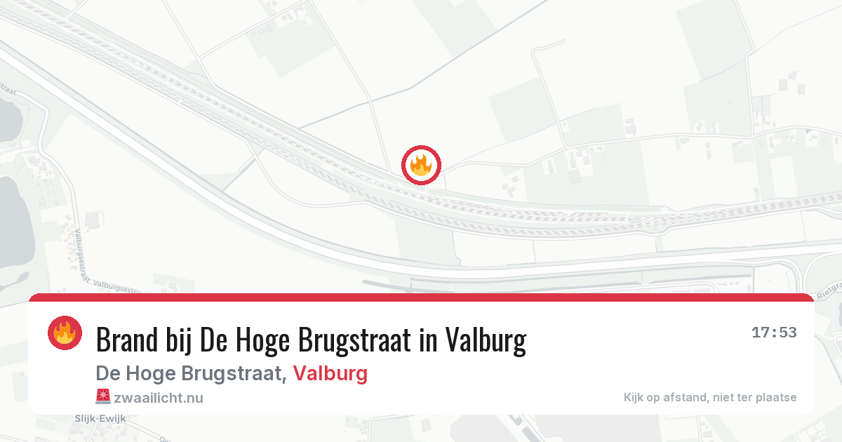 Brand bij De Hoge Brugstraat in Valburg — 22 jul 2026