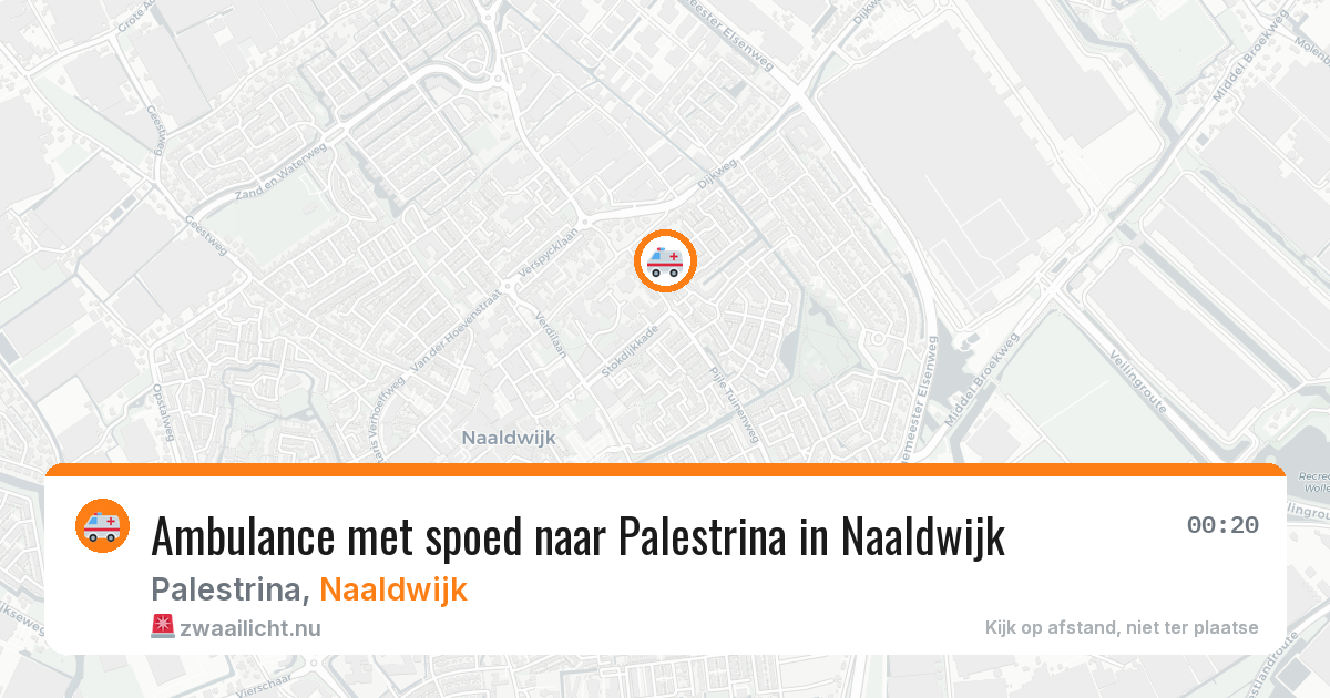 Ambulance met spoed naar Palestrina in Naaldwijk — 3 jun 2026
