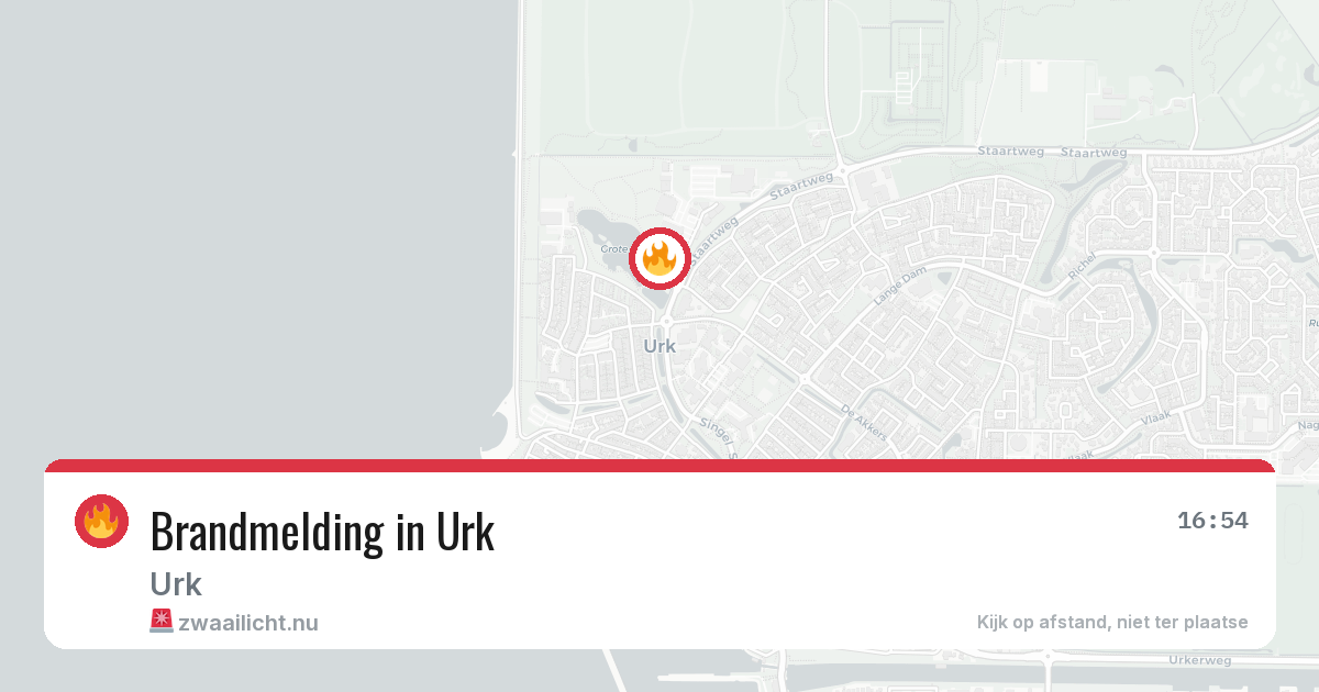 Brandmelding in Urk — 29 mei 2026
