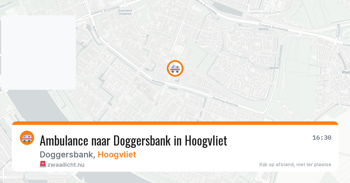 Ambulance naar Doggersbank in Hoogvliet — 10 jul 2026