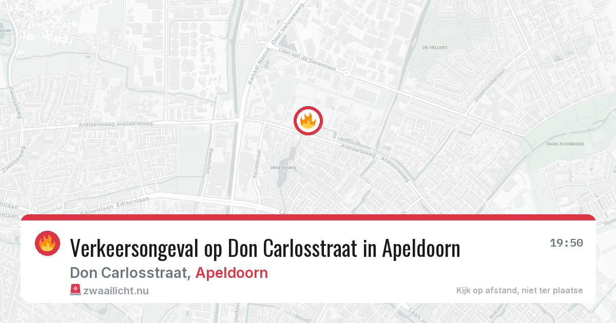 Verkeersongeval op Don Carlosstraat in Apeldoorn — 10 mei 2026