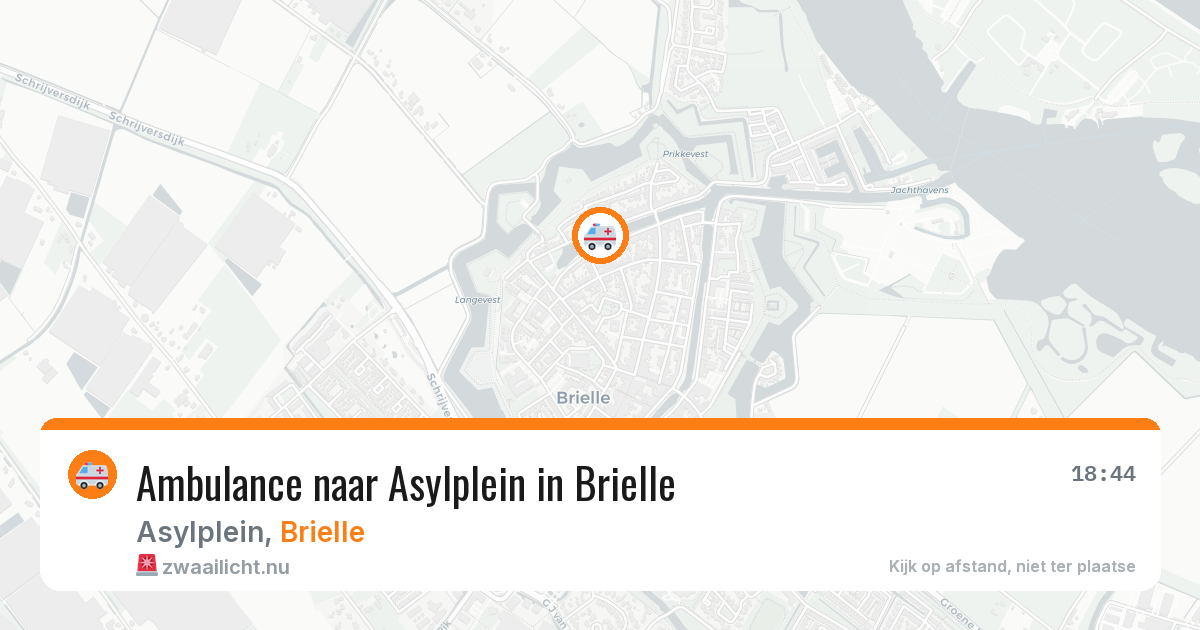 Ambulance naar Asylplein in Brielle — 17 jul 2026