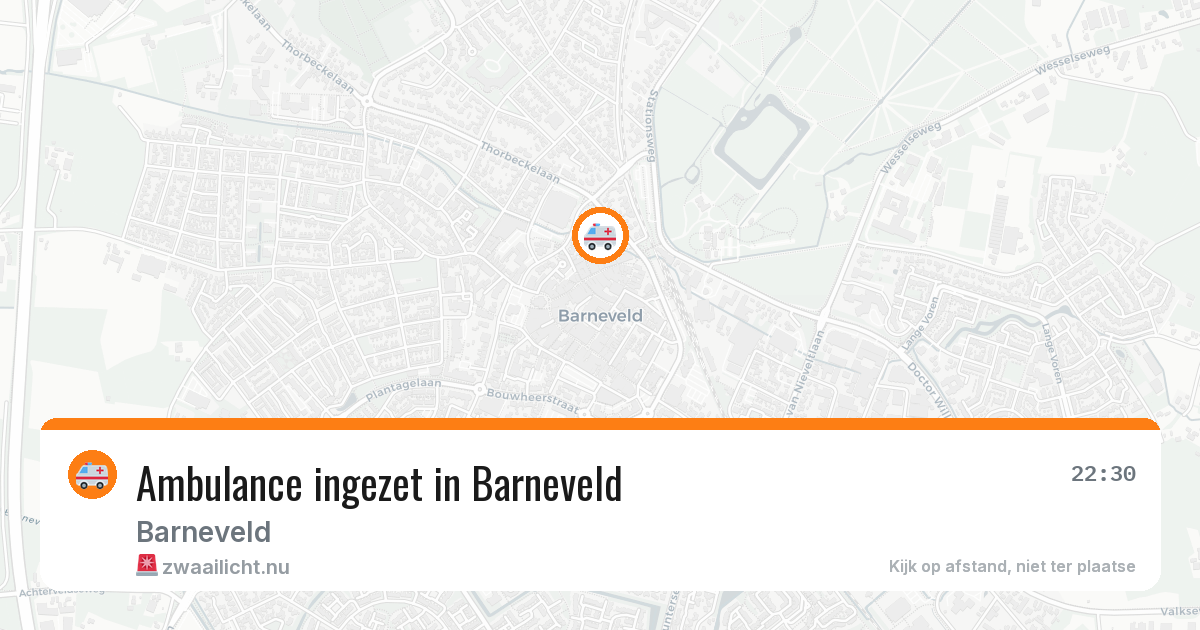 Ambulance ingezet in Barneveld — 13 apr 2026