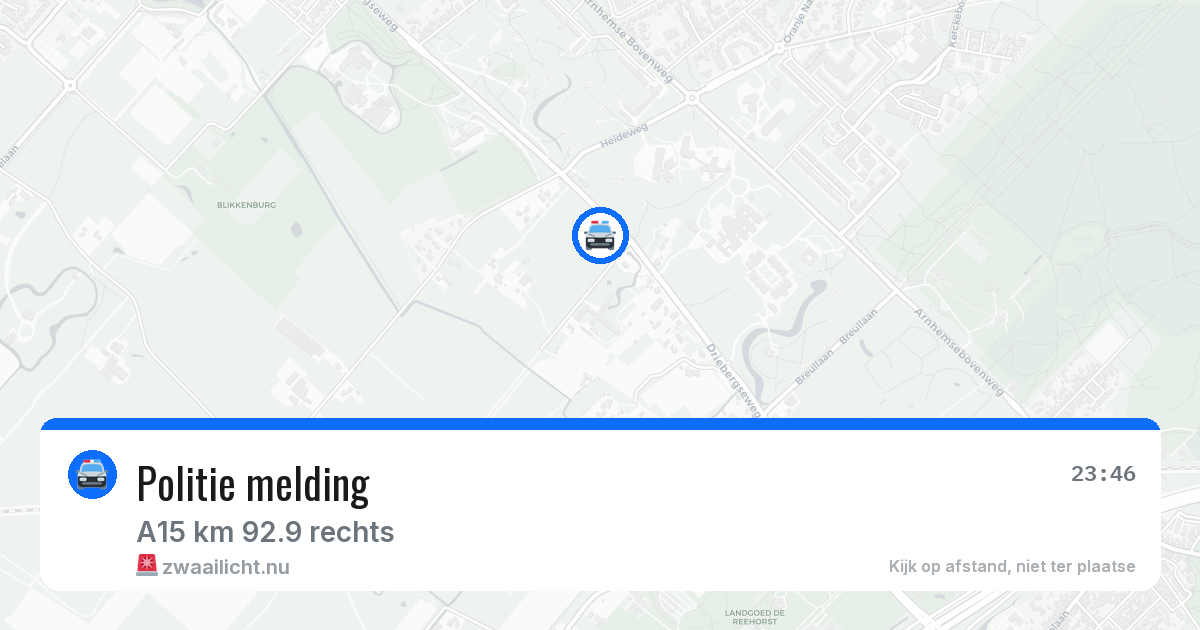 Politie melding — 25 jan 2026 | 🚨 Zwaailicht.nu
