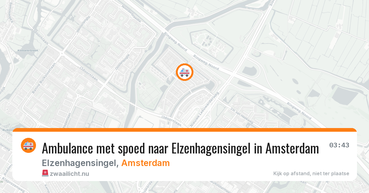 Ambulance met spoed naar Elzenhagensingel in Amsterdam — 4 jun 2026