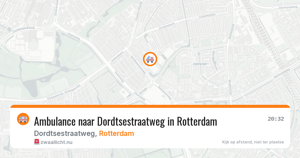 Ambulance naar Dordtsestraatweg in Rotterdam — 4 apr 2026