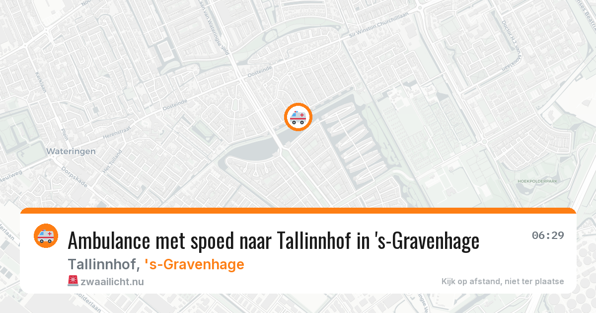 Ambulance met spoed naar Tallinnhof in 's-Gravenhage — 5 jun 2026