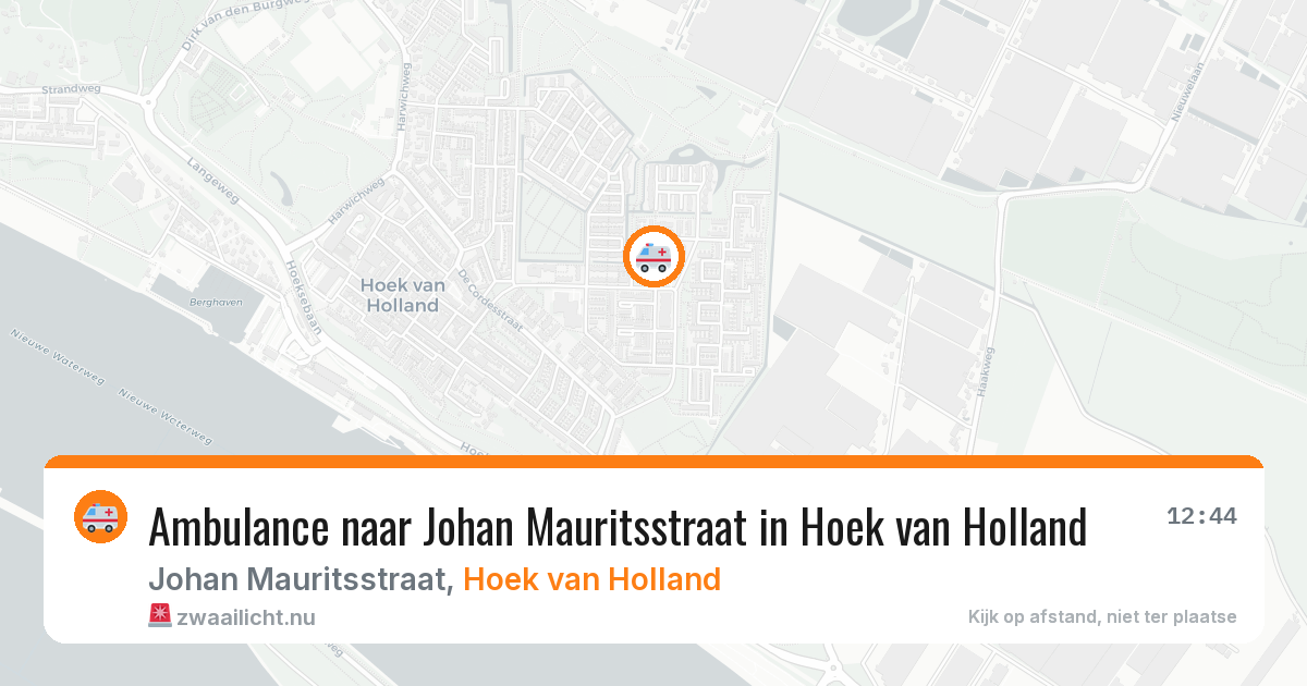 Ambulance naar Johan Mauritsstraat in Hoek van Holland — 3 jun 2026