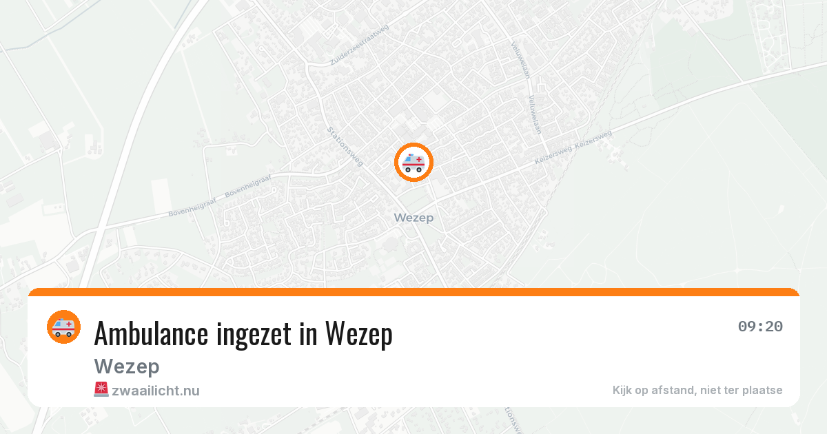 Ambulance ingezet in Wezep — 23 jul 2026