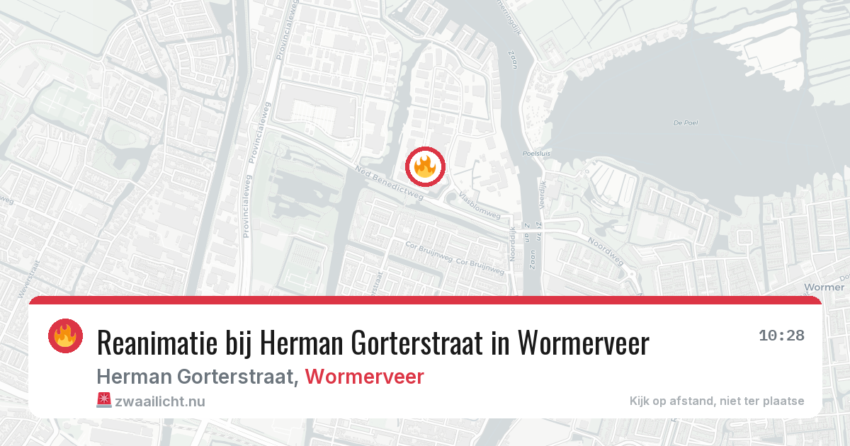 Reanimatie bij Herman Gorterstraat in Wormerveer — 13 jul 2026