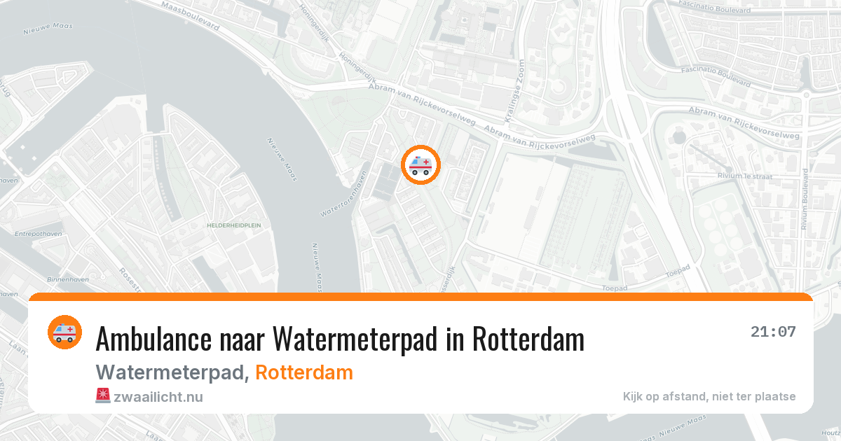 Ambulance naar Watermeterpad in Rotterdam — 23 jul 2026