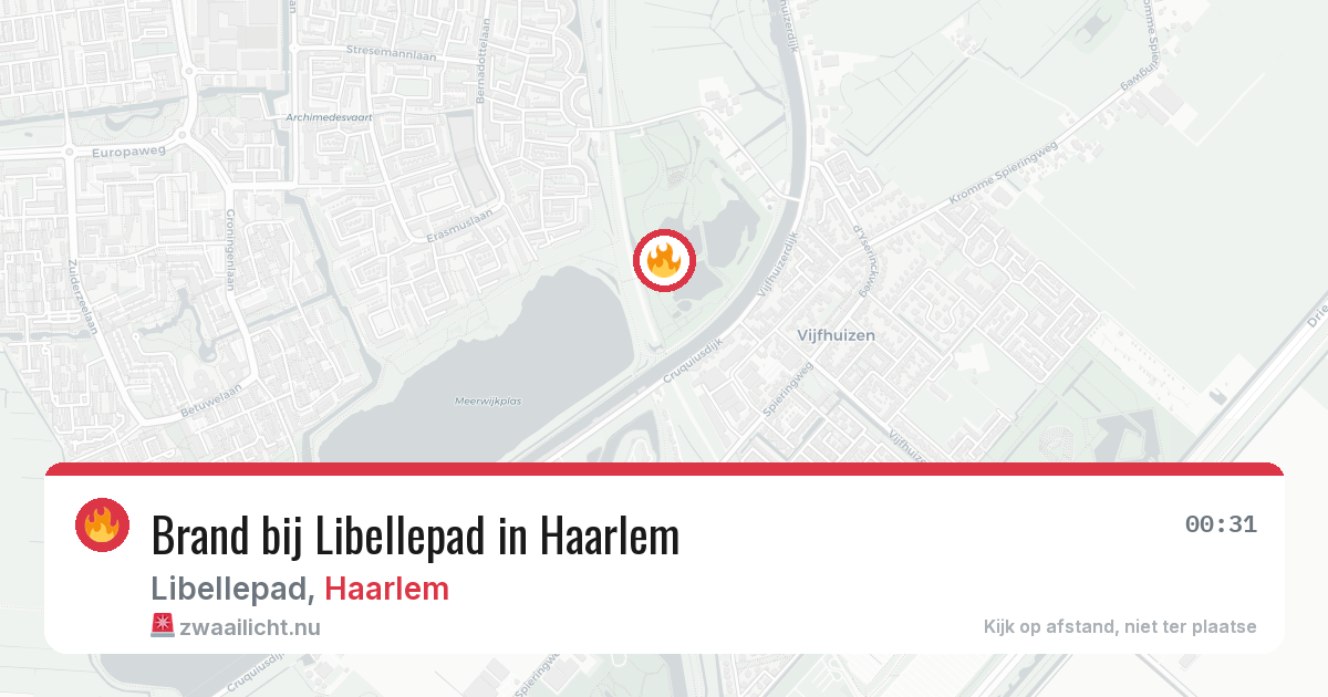 Brand bij Libellepad in Haarlem — 12 jul 2026