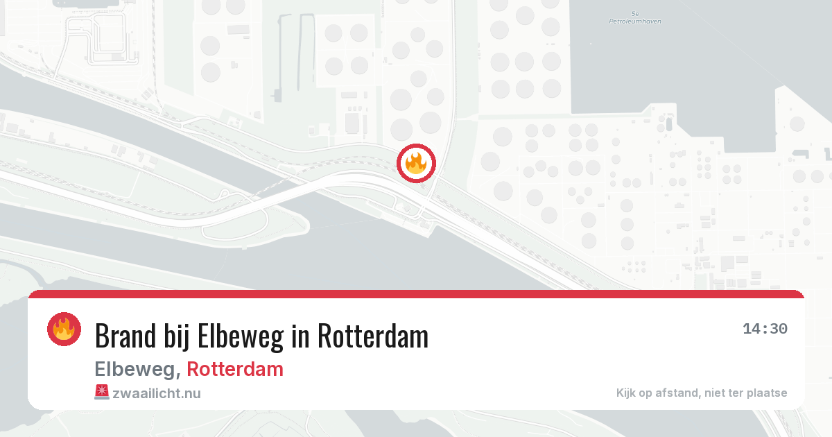 Brand bij Elbeweg in Rotterdam — 24 jul 2026
