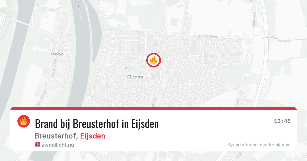 Brand bij Breusterhof in Eijsden — 21 mrt 2026