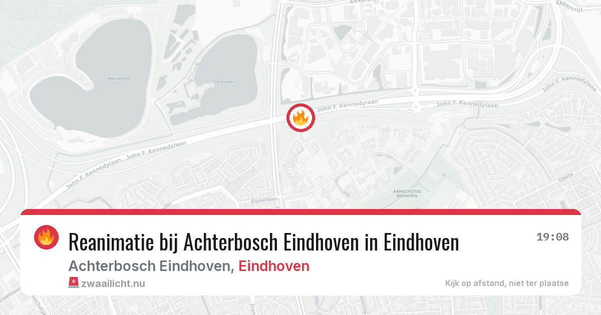 Reanimatie bij Achterbosch Eindhoven in Eindhoven — 19 jul 2026