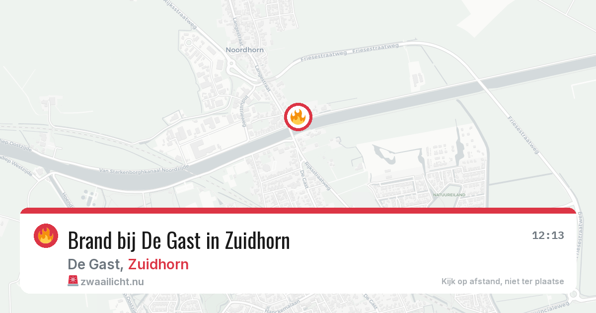 Brand bij De Gast in Zuidhorn — 21 apr 2026