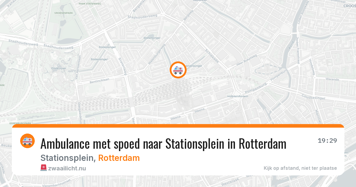 Ambulance met spoed naar Stationsplein in Rotterdam — 31 mrt 2026